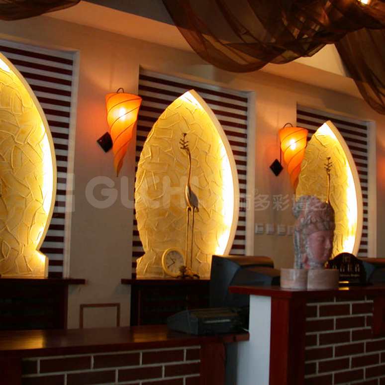 餐廳墻藝效果
